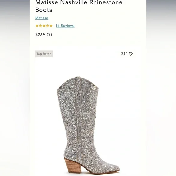 Matisse Crystal Boots - Picture 6 of 6